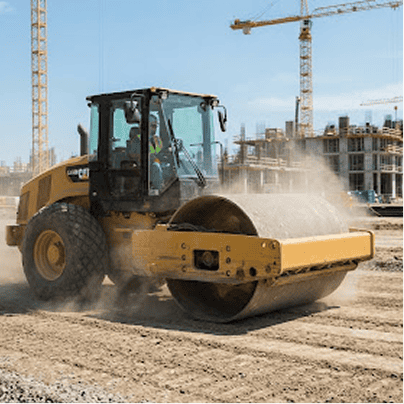 Drainage line installation and backfill compaction